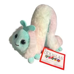 Groovy 8" Tie Dye Inchworm Douglas Stuffed Animal Plush Cuddle glow bug worm